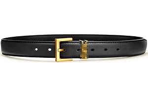 Nyunyuma Schwarzer Braun Damen Ledergürtel,Auffällig Design Herren Gürtel,Funkelnder Schnalle, Mode Unisex-Taillengürtel