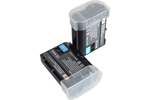 DSTE DE Dste Lot de 2 Batteries de Rechange Pour Appareil Photo Nikon En-El15 1 V1 D600 D610 D750 D800 D800E D810A D7000 D7100 D7200