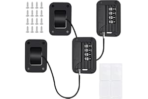 SUNOYA Kühlschrank Schloss mit Code Ohne Bohren, 2 Stücke Hochsicheres Kühlschrank Schloss, Kindersicherung mit Code für Kühlschränke, Waschmaschinen, Kleiderschränke, Schränke, Weinkühler, Fenster