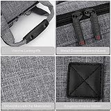 BRINCH Baby Wickeltasche mit wasserdichter Wickelunterlage, Mehrzweck Reise Wickelrucksack Baby Wickelhenkeltasche einschließlich Isolierte Beutel, Baby Windel Tagetasche inklusive Kinderwagenbefestigungen - 7