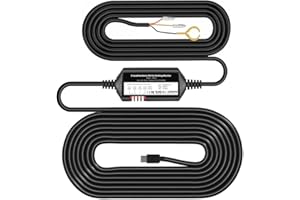 Azdome Kit de Câblage pour GS63Pro Hardwire Kit avec Type-C Câble de 12 Pieds 4 Types de Fusibles LP Mini/Mini/ATO/Micro2, 12-24V vers 5V/2.5A pour Mode Parking 24h Protection contre Décharge(JYX05)