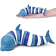 OSDUE Dolphin Fidget Toy, Twist Friendly Articulated Dolphin Fidget Toy, Flexible Decompression toy for Relaxing, Hand Sensory Toy for Adults, Can Be Twisted Casually Spoof Decompression and Pleasant