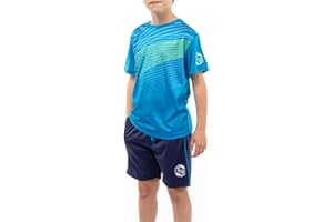 ALPHADVENTURE - Ensemble Sportif Grarçon, Survêtement de 2 Pièces, Ensemeble T-shirt Manche Courte et Short pour les Activités Sportives - Taille de 6 jusqu'à 14 ans