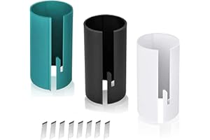 LOCCY Coupe-papier d'emballage 3 paquets Massicot Rouleau de Papier Cadeau de Noël Outil de Découpe de Papier pour Emballage Cadeau avec 8 remplaçants intégrés pour des Emballages Cadeaux Parfaits