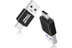 AIYEEN 3.0/3.1-Stecker auf USB-C-Adapter (2er-Pack), OTG A auf Typ-C, Schnelle Datenübertragung bis zu Gen2 10 Gbit/s, Steckerverbindung oder Datenkabelverlängerung