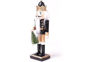‎HAUCOZE HAUCOZE Nussknacker Figuren Skulptur Weihnachten Dekor Geschenk Modern Statue Arts Wohnzimmer Kunst Polyresin Ornament 25cm