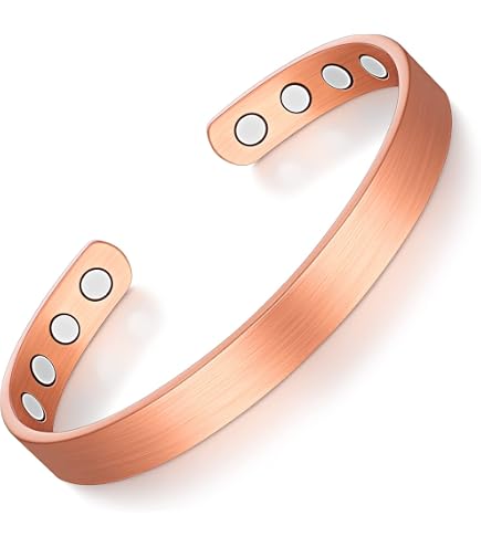 Bracciale Magnetico In Rame Massiccio Placcato Argento – Stile Celtico Terapia Del Dolore