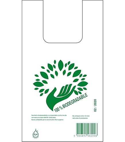 Sacchetti Biodegradabili SMA GROUP - Shopper Bio Compost 30x60 Cm, Portata 4 Kg - Foto 6