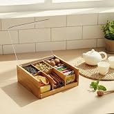 Promosyonca Orjinal Bambu Organizer, &Ccedil;ay Kutusu, Takı Kutusu, Mıknatıslı Kapak, Premium Kalite (6)