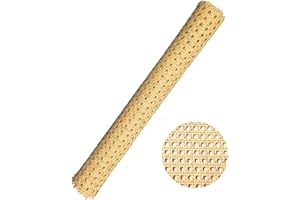 selliner Cane Rattan Webbing Roll, 3.3ft x 15.8inch,PE Plastic Rattan Roll Webbing Roll for Caning Projects, Woven Open Mesh Cane for Furniture, Chair, Cabinet, Ceiling, Bed