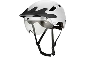 GOOFF® Casque Pilot 4 in 1 Speed ​​​​Pedelec avec visière Amovible - Casque de vélo léger - Casque Speed ​​Pedelec certifié NTA pour Femmes et Hommes