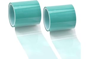 CHSTARINA 50 mm * 10 m Cinta Adhesiva sin Costuras Cinta de Bricolaje de Resina UV Cinta de Papel Manualidades Cinta Verde Craft de Poliéster para Expoy Resina Colgantes Marco Hueco Joyería Artesanía