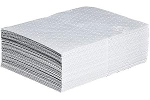New Pig MAT415 PIG Oil Mat, 41.8 L Absorbency, 51 cm Length x 38 cm Width, 50 Pad/Bag, White (Pack of 50)