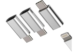 KEFIANY USB C Male to Lightning Female Adapter(3pack) for Apple iPhone15 Pro Max Plus for IPad Pro Air4 compatible for Samsung Galaxy S20 S21 S22 S23 Ultra Z Flip Charger Cable Type C Charging Cord Converter