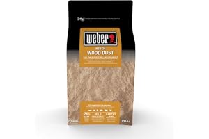Weber Rökspån - Bok (500g Förpackning) - mild doft, perfekt för ost, grönsaker, fisk, fågel, griskött & vilt, även perfekt för kallrökning (17614)