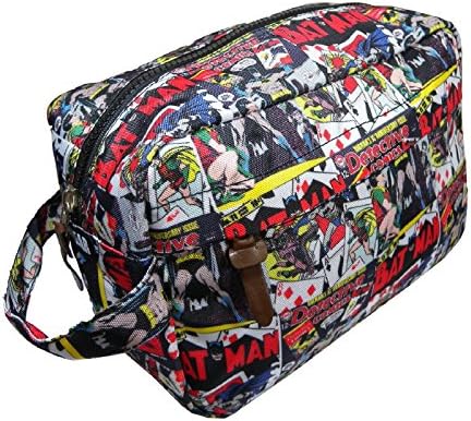Batman Wash Bag DC Comics Comic Strip Official Polyester Toiletry Bag One Size