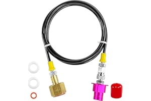 QUVBKZ Adattatore Co2 Ad Alta Pressione, Adattatore Per Tubo Esterno Filettato, Adattatore Per Serbatoio Co2 Da 1.5M Sostituzione Kit Tubo Ad Alta Pressione Soda Per Soda-Stream Gasatore