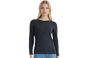 Merino Protect Suéter De Lana Merino 100% Mujer Camiseta Térmica Ropa Interior Ligera Suave Ideal para Senderismo Esquí