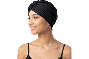 Kiiwah Damturban badmössa twist-knut för långt hår | 3D-passform, ventilerande nylon, elastisk, ingen tryckkänsla, snabbtorkande, vikbar, pool, strand, spa