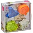 Ibili Lot De 4 Emporte-Pièces Avec Poussoir Safari - Éléphant Lion Zèbre Girafe