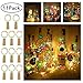 Produktbild Pomisty Flaschen Licht Mehrfarbig,11 Stück 20 LEDs 2M Kupferdraht Lichterkette Weinflasche Lichter mit Kork,LED Lichterketten Stimmungslichter Flasche DIY Deko für Party Weihnachten, Hochzeit