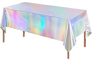 Dololoo Party Tablecloth Reusable Tablecloth 137x274cm Table Cover Rectangular Party Table Cover for Picnic, Baby Shower, Halloween, Christmas, Birthday Decorations