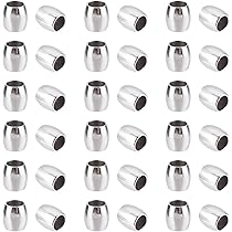 100 Pz Perline In Acciaio Inossidabile 304, Rondelle, Colore Acciaio - Foto 4