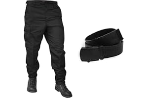 ‎NORMANI normani BDU Rangerhose Freizeithose mit originalem BDU Gürtel in Grün für Unisex-Erwachsene