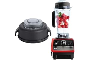 KMERCE Vitamix Couvercle et bouchon, Couvercle des Mélangeurs, Accessoires et Pièces de Rechange pour Vitamix 64Oz 5200 5000- Profil Haut
