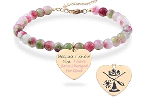 MELIX HOME Wicked Merch kamień koraliki bransoletka prezenty dla kobiet siostra przyjaźń BFF prezenty dla najlepszego przyjaciela