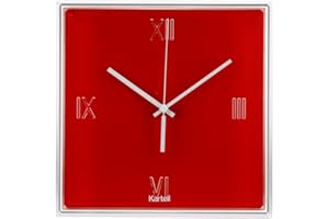 Kartell Tic & Tac Orologio, Rosso Aranciato Coprente