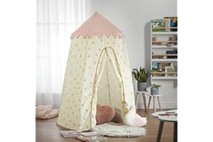 Haus Projekt Tenda da Gioco per Bambini, Castello della Principessa per Bambine, Casetta per Bambini, Tenda Castello Portatile, Tenda per Bambini Rosa, Tenda Interno ed esterno