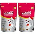 Taiyo Pluss Discovery Super Premium (2 In 1 Formula) Pink Food - 200 G Pouch (Pack of 2) for All Aquarium Fishes (Mini Pellets - 0.8 Mm) | Highly Nutritious Fish Food & Fish Oil ,All Life Stages