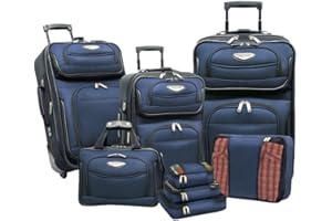 Travel Select Amsterdam - Trolley verticale espandibile, Marina Militare, 8-Piece Set, Set da 2 pezzi