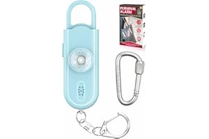 EARGRACE Personal Alarm for Women, 130 dB Reusable Loud Siren Song Emergency Security Alarm Keychain with Strobe LED Light, Small Personal Sound Safety Alarm for Women, Men, Kids, Elderly