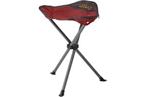 Uquip Darcy - Sgabello Treppiedi Pieghevole XL, per Attività all’Aperto, Rosso
