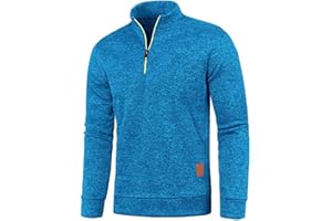 Kobilee Veste de SurvêTement pour Homme éClair sans Capuche - Veste de Sport LéGèRe - Col Montant - Veste en Tricot avec Poches - Veste de Loisirs - Veste de Course