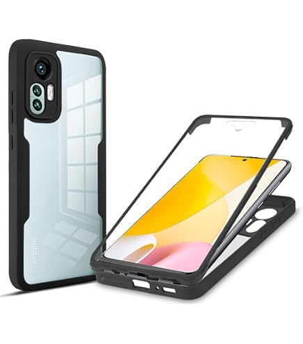 DiaryTown 2 Pezzi Cover per Xiaomi Redmi Note 12 4G Custodia, Nero TPU Silicone Morbida Gomma