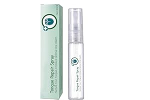 GNAUMORE Zunge Reparaturspray,Spray Zur Linderung Rissiger Zungen,Zungenreparaturspray,Zunge Reparaturspray Gegen Trockenheit,Weißen Belag und Mundgeruch,Reduziert Zungenlinderungsbehandlungsspray