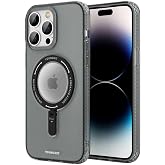 Youngkit Iphone 14 Pro Max i&ccedil;in kılıf Magsafe ile Uyumlu Rock Serisi Kapak; Siyah