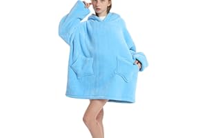 Shamdon Home Collection Sweat à Capuche Surdimensionné pour Enfants,Sweat-Shirt Couverture Portable pour Fille Garçon,Pull à Capuche Polaire Sherpa avec Poche Enfant Ado