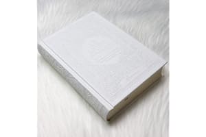 Le Saint Coran - Transcription phonétique et Traduction des sens en français - Blanc - Edition de luxe (Couverture cuir de couleur blanche)