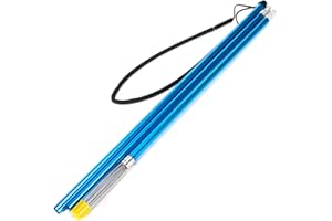 UTICON Fish Harpoon, Portable Removable Aluminum Alloy 3-piece Fish Harpoon Spear Gig Fishing Tool - Blue