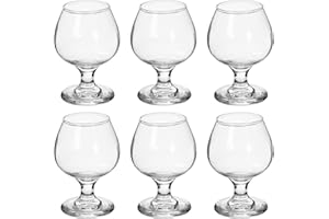 TWO TIGERS Pack 6 Copas de Coñac Alessandro. Copa de Cristal, Tamaños 100, 150, 200, 250, 350 y 500ml. Copa Brandy Ideal para Licores. Hosteleria, Restaurantes, Bar, Fiestas (100ml)