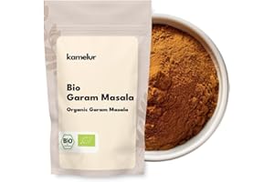 Kamelur 250g de Garam Masala BIO - mélange d'épices indiennes biologiques, intensément aromatiques et sans additifs - dans un emballage biodégradable