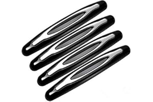 ZONSUSE 4Pcs Car Door Protection Bumper,Car Door Edge Guard Protector Anti-rub Anti-Collision Protector Universal Car Rearview Mirror Edge Protection Anti-Scratch Trucks,SUV Decorative Strip (black)