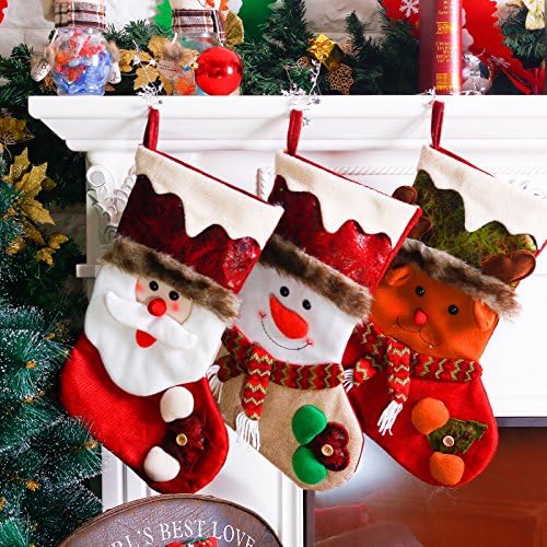 VIG Christmas decorations plush Santa snowman elk socks Christmas items decoration