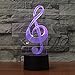 Produktbild 3D Illusion LED Nachtlicht, 7 Farben blinken, Touch-Schalter USB Powered, Schlafzimmer Schreibtischlampe, für Kinder Geschenke Dekoration Ideal Kunst und Kunsthandwerk