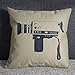 Produktbild Luxbon Videorekorder Kissenbezug Lendenkissen Wurfkissenbezug Pillowcase Cafe Haus Zimmer Auto Deko 18 x 18 ''