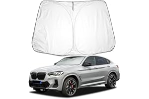 BIXUAN Pare-Soleil Compatible avec BMW X4 G02 Pare-Brise pour X4 Avant de Voiture, G02 Protection Contre Le Vent pour Pare-Brise Avant, Protection Contre Les UV